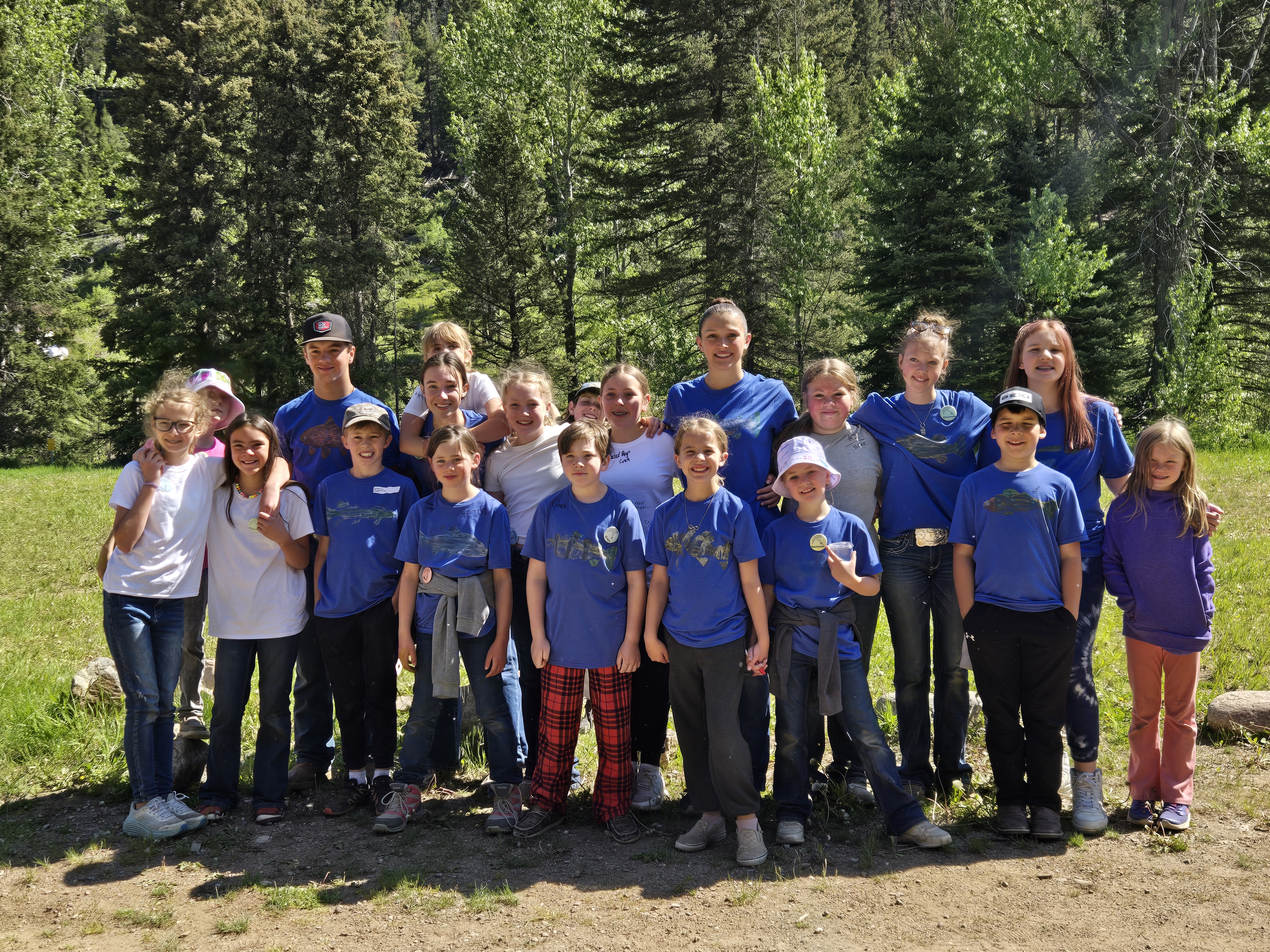 2025 Broadwater County participants at Multi-County 4-H Camp.
